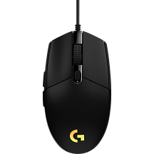 Мышь Logitech G102 LIGHTSYNC, проводное подключение, USB-A, 8000 dpi, чёрный, подсветка