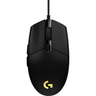 Мышь Logitech G102 LIGHTSYNC, проводное подключение, USB-A, 8000 dpi, чёрный, подсветка
