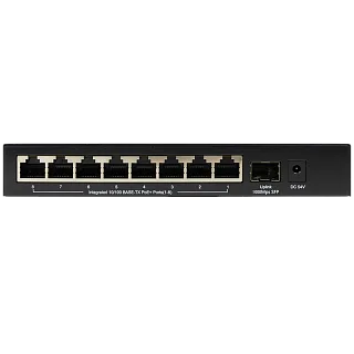 Коммутатор Unmanaged Switch 8x100Base-TX PoE, 1x1000Base-X SFP, PoE Budget 80W, metal case (Origo OS1209P/A1A)