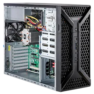 Серверная платформа Supermicro UP Workstation Server SYS-531A-IL Mid-Tower, 1x LGA-1700, 4x DDR5 Up to 192GB, 4x 3.5" SATA (SuperMicro SYS-531A-IL)