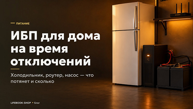 ИБП для дома на время отключений: холодильник, роутер, насос — что потянет и сколько