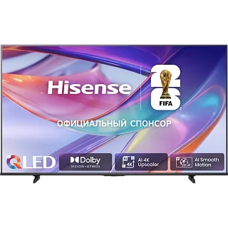 Телевизор Hisense 55E7SRU, 55 дюймов, 4K UHD, QLED, 60 Гц, Smart TV, звук 2х10W