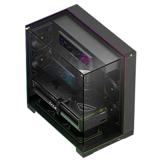 Корпус для ПК Thermalright A70 Vision FAN5-C, Midi Tower, чёрный, под ATX, mATX, mITX