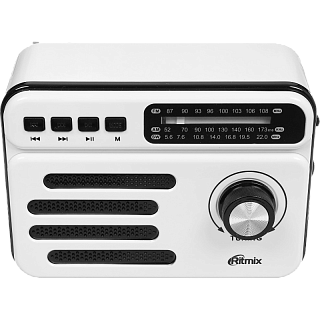 Радиоприёмник портативный Ritmix RPR-048, белый