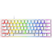 Клавиатура Razer Huntsman Mini - Mercury, проводное подключение, USB-C, механические, белый