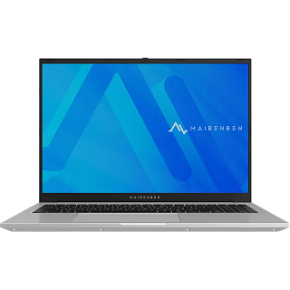 Ноутбук Maibenben M16B-R343UM 16"(1920x1200 IPS (60Hz))/AMD Ryzen 3 4300U(2.7Ghz)/16384Mb/512PCISSDGb/Int:AMD Radeon/Cam/BT/WiFi/55WHr/war 1y/1.89kg/Silver/Win11Home + Screen 60Hz,16GB DDR4 ,2SODIMM
