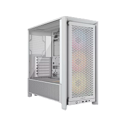 Корпус без блока Case Corsair Frame 4000D RS ARGB, Midi-Tower, TG, 3x120mm ARGB, 2xUSB-A 3.2, 1xUSB 3.2 Type-C, E-ATX, ATX, mATX, mITX White