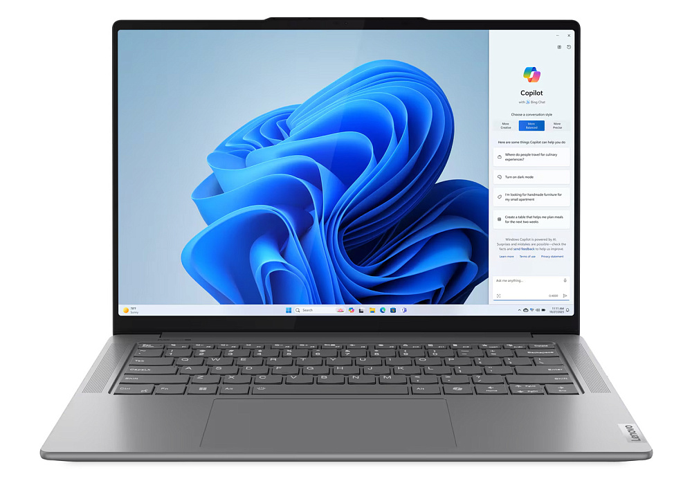 Ноутбук Lenovo Yoga Pro 7 14IMH9 83E20099RK, Luna Grey, 14.5" 3K IPS 120Hz Touch, Intel® Core™ Ultra 9 185H, NVIDIA® GeForce RTX™ 4060 8GB GDDR6, 32 GB LPDDR5x-7467, 1 TB SSD PCIe GEN4, WINDOWS 11 PRO, КЛАВИАТУРА RU/US, гарантия 1 год, фото 10
