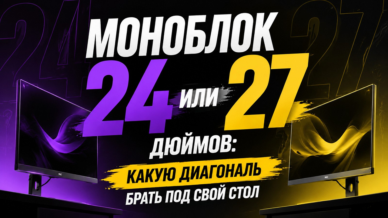 Моноблок 24 или 27 дюймов: какую диагональ брать под свой стол