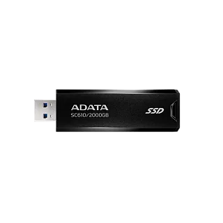Внешний накопитель ADATA SC610, SSD 2 ТБ, USB 3.2 Gen 2 Type-A, чтение 550 МБ/с, запись 500 МБ/с