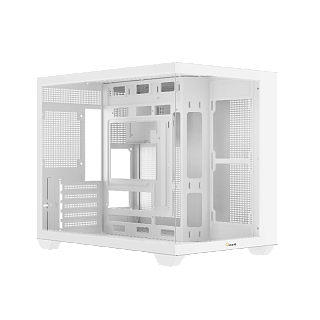 Корпус ПК без блока Case Ocypus Gamma C54 WH, Midi-Tower, TG, no fans, 1xUSB-C + 2xUSB 3.0, mATX, mITX White