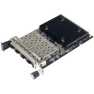 Сетевая карта Sunrich ST Lab N-1250, OCP 3.0, 4 порта SFP28 25 Гбит/с, Broadcom