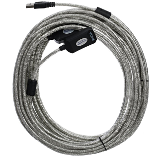 Кабель Vcom USB2.0-repeater, USB 2.0 Type-AM, USB 2.0 Type-AF, 15 м