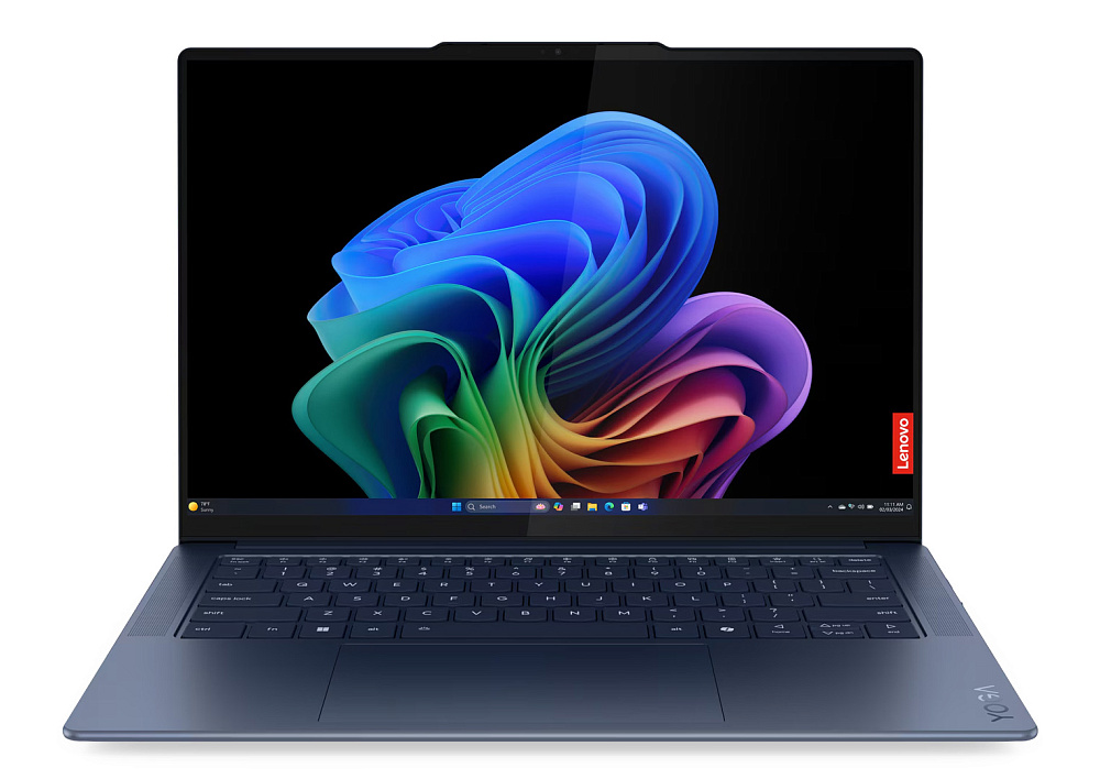 Ноутбук Lenovo Yoga Slim 7x 14Q8X9 83ED0049RK Cosmic Blue, 14,5" 3K (2944x1840) OLED, Snapdragon X Elite X1E-78-100, Qualcomm SD X Adreno X1-85, 32GB LPDDR5x-8448, 1 TB SSD PCIe GEN4, WINDOWS 11 HOME, КЛАВИАТУРА RU/US, гарантия 1 год, фото 9