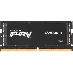 Оперативная память Kingston 16ГБ DDR5, 4800 MT/s, CL38, SODIMM, FURY Impact PnP, KF548S38IB-16