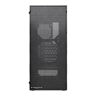 Корпус без блока Case HSPD M550, Mesh Mid Tower, Black, TG, 0.45 SPCC, no fans ATX, mATX, mITX 160/340/200mm 2x2.5", 2x3.5", 7xPCI 1xUSB-A 3.0, 2xUSB-A 2.0 395x195x450mm