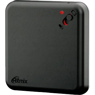 Диктофон Ritmix RR-220, встроенная память 16 ГБ, пластиковый корпус, чёрный