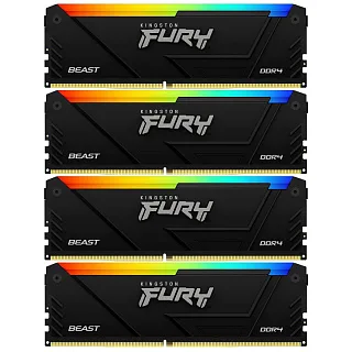 Оперативная память Kingston KF432C16BB2AK4/32, 32 ГБ (4x8 ГБ), DDR4, 3200 МГц, DIMM, CL16