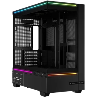 Корпус для ПК Thermalright M10 Vision, Mini Tower, чёрный, под mATX, mITX, подсветка ARGB