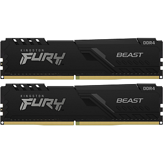 Оперативная память Kingston KF432C16BBK2/16, 16 ГБ (2x8 ГБ), DDR4, 3200 МГц, DIMM, CL16