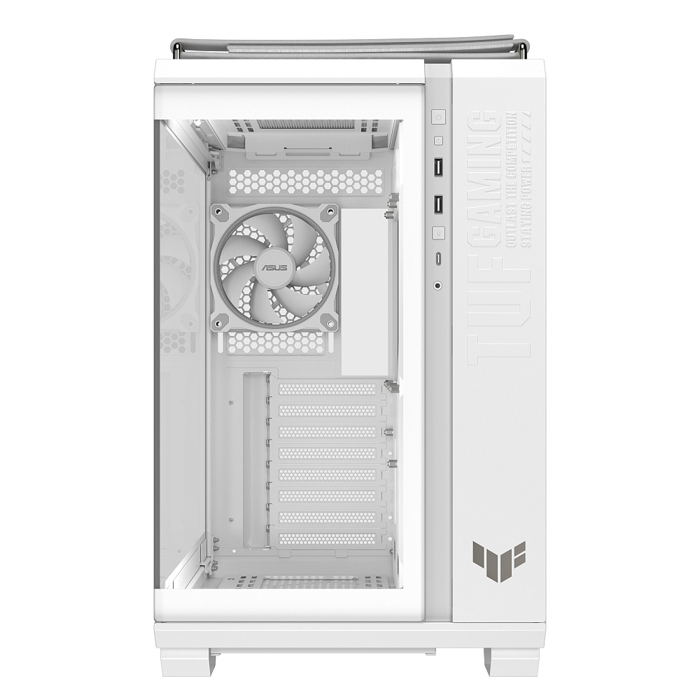 Корпус для ПК ASUS TUF GT502 HORIZON TG ARGB, белый, подсветка ARGB, фото 2