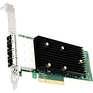 HBA-адаптер LSI 9400-16e, PCIe 3.1 x8, 16 внешних портов SAS/SATA/NVMe 12 Гбит/с