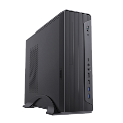Корпус Foxline FL-418 mATX, чёрный, с БП SFX 400 Вт, 2×USB 3.0, 2×USB 2.0, 1×Type‑C