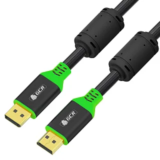 Кабель GCR PRO PROF 2.0m, DisplayPort v1.4, 2 м, 60 Гц, 4K, чёрный