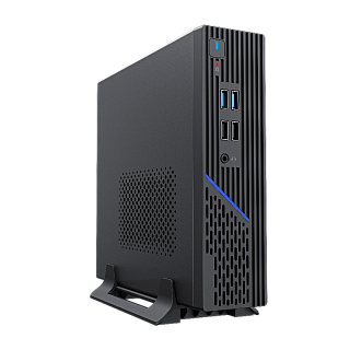 Корпус с блоком питания 120Вт/ Case Foxline FL-109-AD120-DC mITX, w/ ext.PSU 120W, DC-converter, w/2xUSB2.0+2xUSB3.0, 1x40mmFan, black, VESA, w/pwr cord
