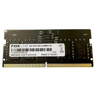 Оперативная память Foxline SODIMM FL5600D5S46-8G, 8 ГБ, DDR5, 5600 МГц, CL46
