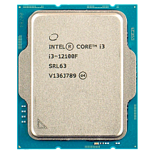 Процессор Intel Core i3-12100F, LGA1700, OEM, 4 ядра, 8 потоков, до 4.3 ГГц, Alder Lake