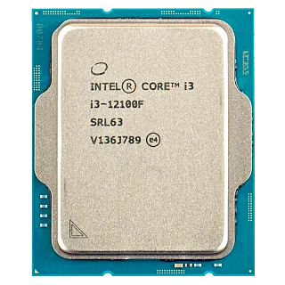 Процессор Intel Core i3-12100F, LGA1700, OEM, 4 ядра, 8 потоков, до 4.3 ГГц, Alder Lake
