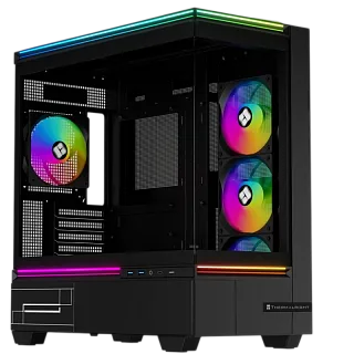 Корпус для ПК Thermalright M10 FAN4-C, Mini Tower, чёрный, под mATX, mITX, подсветка ARGB