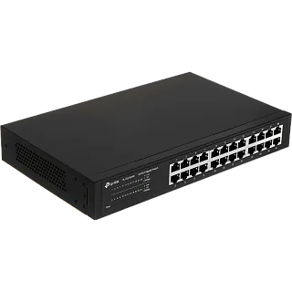 Коммутатор 24-port Gigabit Desktop/Rachmount Switch, 24 10/100/1000M RJ45 ports, 13-inch steel case (TP-Link TL-SG1024D)