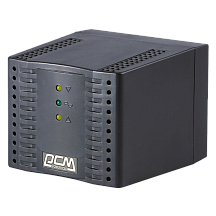Стабилизатор напряжения Powercom TCA-1200 BL ступенчатый, 1200 ВА / 600 Вт, 4 розетки Schuko, чёрный