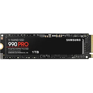 Твердотельный накопитель Samsung SSD 990 PRO, 1 ТБ, TLC, чтение 7450 МБ/с, 600 ТБ, MZ-V9P1T0BW