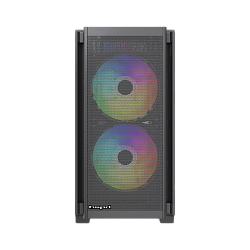 Корпус без блока Case HSPD M336, Mesh Mini-tower, Black, TG, 0.45 SPCC, 2x140mm ARGB + 1x120mm ARGB mATX, mITX 160/340/184mm 2x2.5", 2x3.5", 4xPCI 1xUSB-A 3.0, 2xUSB-A 2.0 385x200x390mm