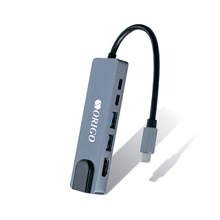 Док-станция Origo OU3340NPD/A1A USB-C, HDMI, Ethernet 1 Гбит/с, 2 USB 3.0, USB-C PD