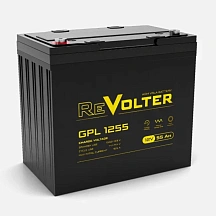 Батарея для ИБП Энергон REVOLTER GPL 1255, 12 В, 55.6 А·ч, клеммы Болт М6, срок службы 10 лет