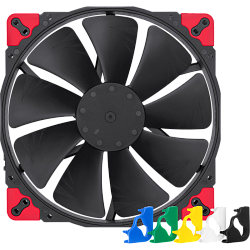 Кулер для корпуса Noctua NF-A20 PWM chromax.black.swap, 200x200x30 мм, 4-pin PWM, черный