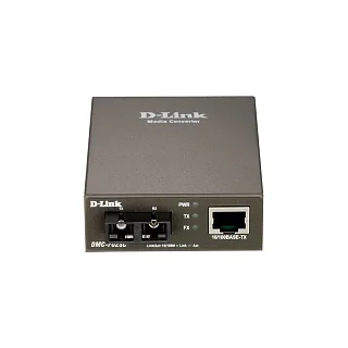 Медиаконвертер D-Link DMC-F02SC, 100 Мбит/с, SC, многомодовое волокно, 1310 нм, до 2 км