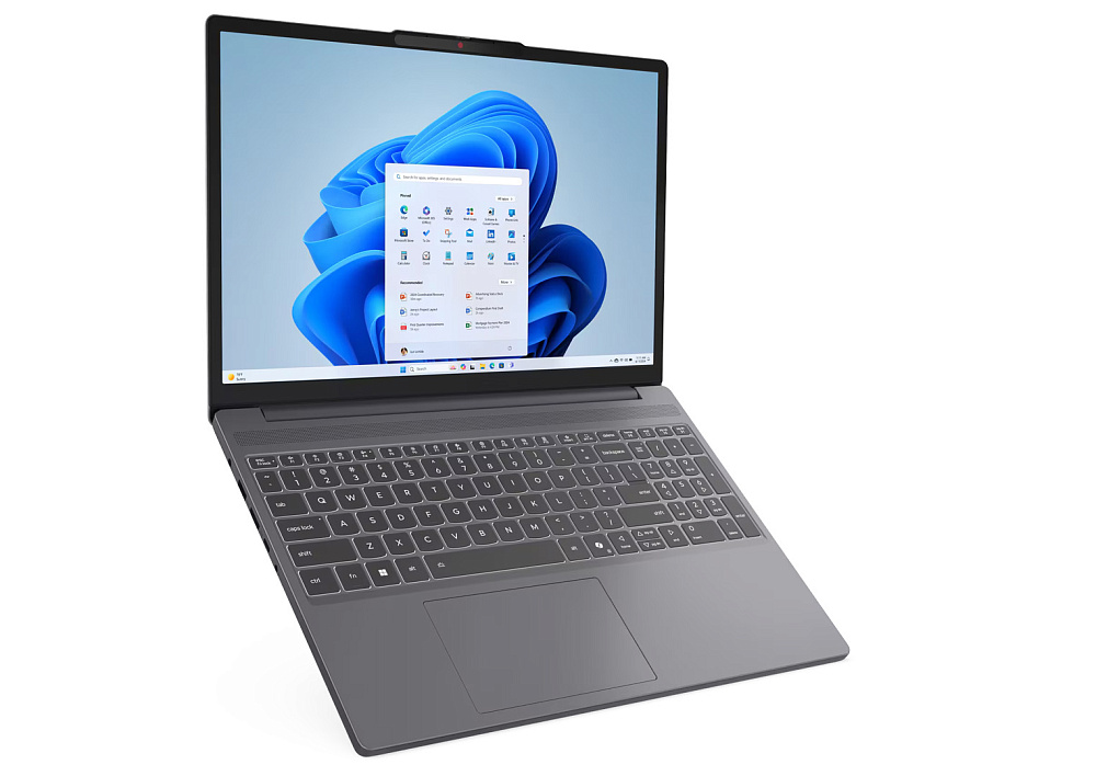 Ноутбук Lenovo IdeaPad Slim 3 15IRH10 83K1002VRK, Luna Grey, 15.3" WUXGA IPS, Intel® Core™ i5-13420H, Intel® UHD Graphics, 16 ГБ DDR5-4800, SSD 512GB, NO OS, КЛАВИАТУРА RU/US, гарантия 1 год, фото 2