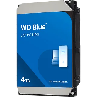 Жёсткий диск WD Blue 4 ТБ 3,5″, 5400 об/мин, кэш 128 МБ, для ПК