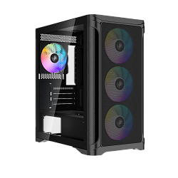 Корпус для ПК SAMA S31 ARGB Black S31-BKMMA4X1-GL