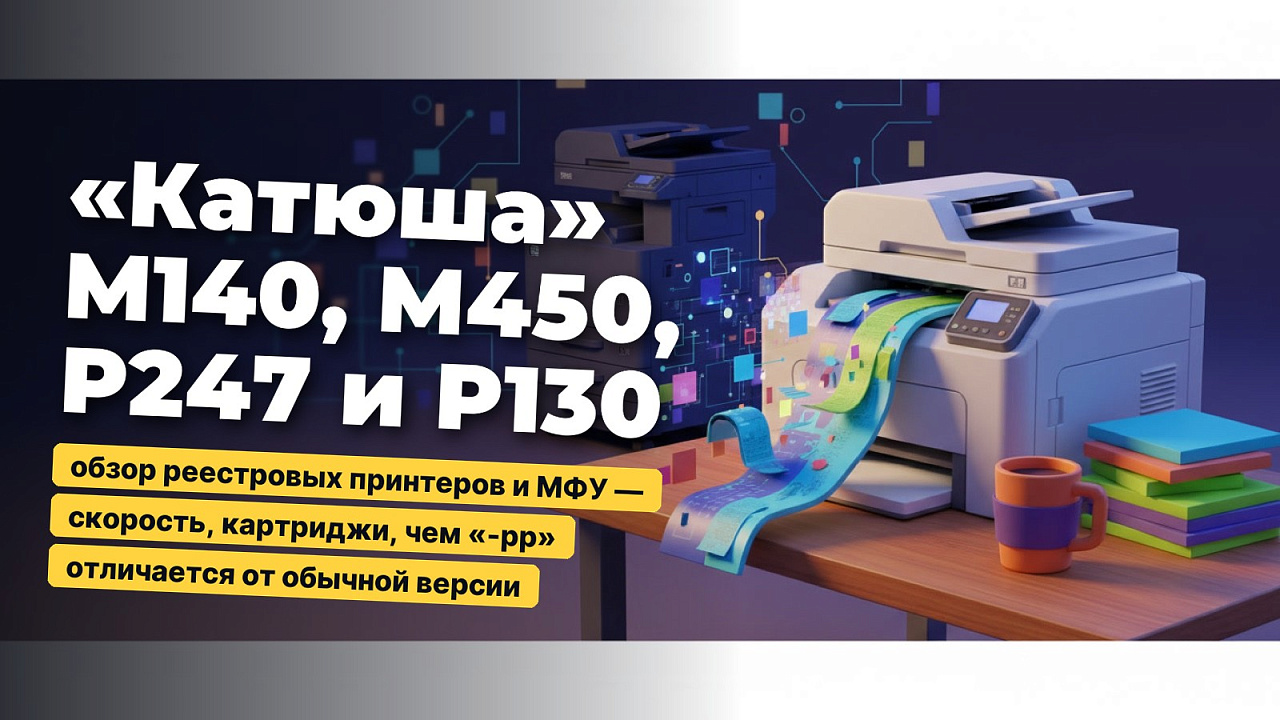«Катюша» M140, M450, P247 и P130: обзор реестровых принтеров и МФУ — скорость, картриджи, чем «-pp» отличается от обычной версии