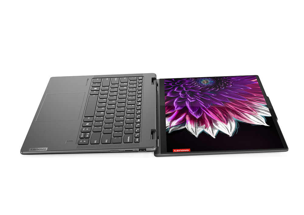 Ноутбук-трансформер Lenovo Yoga 7 2-in-1 14IML9 83DJ00AJRK, Storm Grey, 14" WUXGA OLED 60Hz Touch + Lenovo Digital Pen, Intel Core Ultra 5 125H, Intel Arc Graphics, 16 GB LPDDR5x-7467, SSD 512 GB G4, WINDOWS 11 HOME, КЛАВИАТУРА RU/US, гарантия 1 год, фото 3