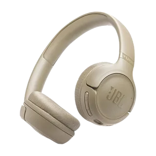 Наушники JBL T530BT, Bluetooth 6.0, USB Type-C, накладные, бежевый, крепление оголовье