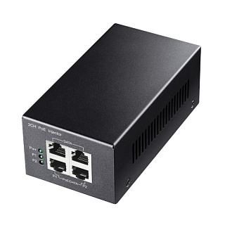 Инжектор PoE+ Cudy POE220, 2 порта 1 Гбит/с, 802.3at, 30 Вт