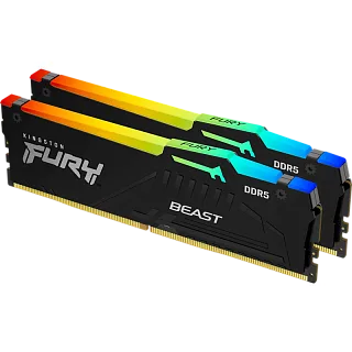 Оперативная память Kingston KF556C40BB2AK2-64, 64 ГБ (2x32 ГБ), DDR5, 5600 МГц, DIMM, PC5-48000