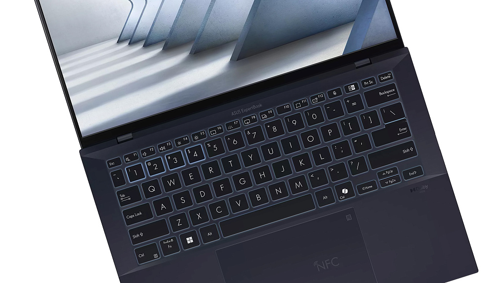 Ноутбук ASUS ExpertBook B9 OLED Star Black B9403CVAR-KM1217 (90NX05W1-M01LW0), Core 5 120U, 16 ГБ LPDDR5X, 14" 3K OLED, 4 TB SSD PCIe GEN4, WINDOWS 11 PRO, КЛАВИАТУРА RU/US, гарантия 1 год, ЧЕХОЛ В ПОДАРОК!, фото 5